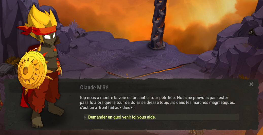 Quête « Les pierres à feu »