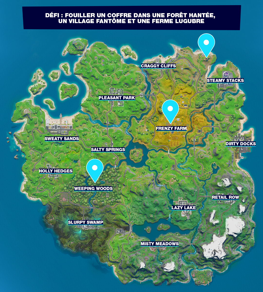 fortnite-defi-carte-village-fantome-foret-hantee-ferme-lugubre