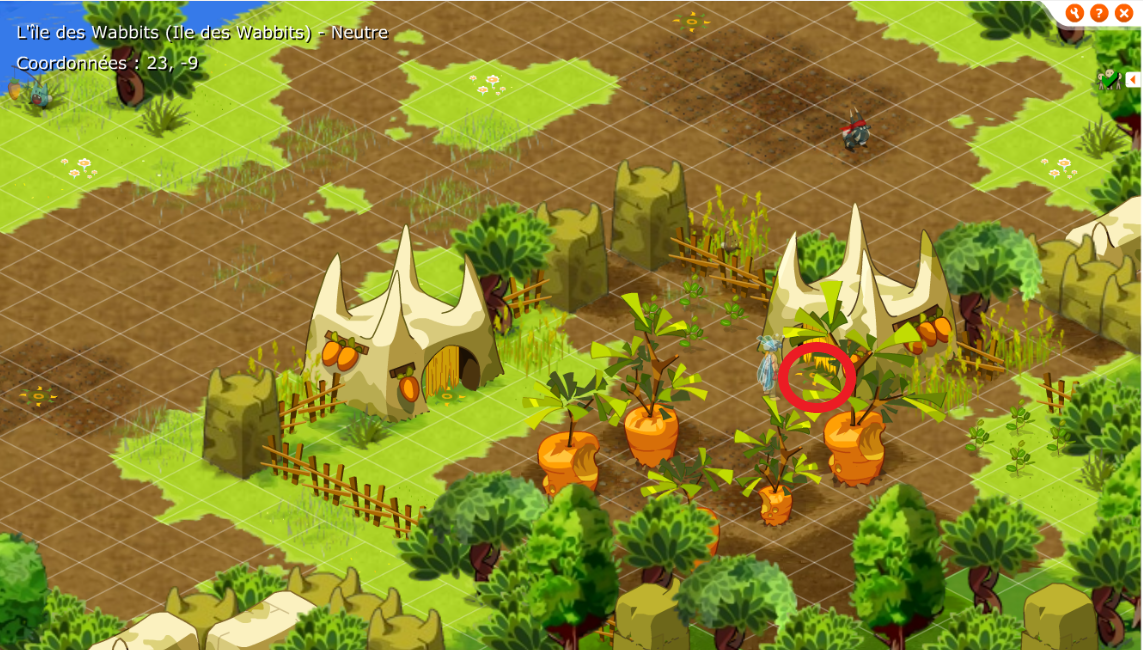 Le chemin pour accéder au Château Wa sans la clé