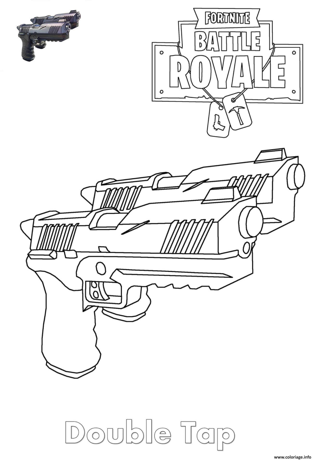 coloriage-fortnite-arme