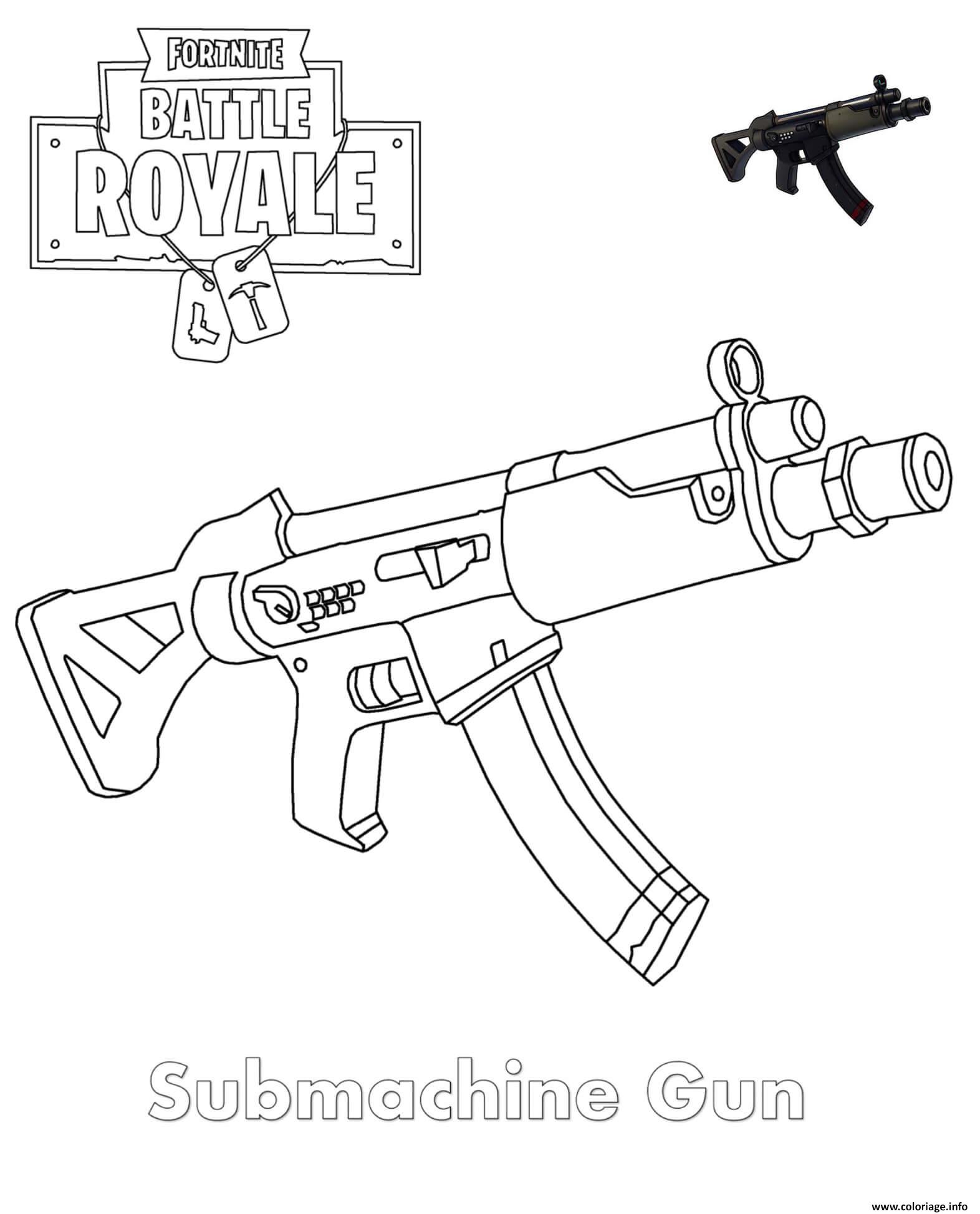 coloriage-fortnite-arme