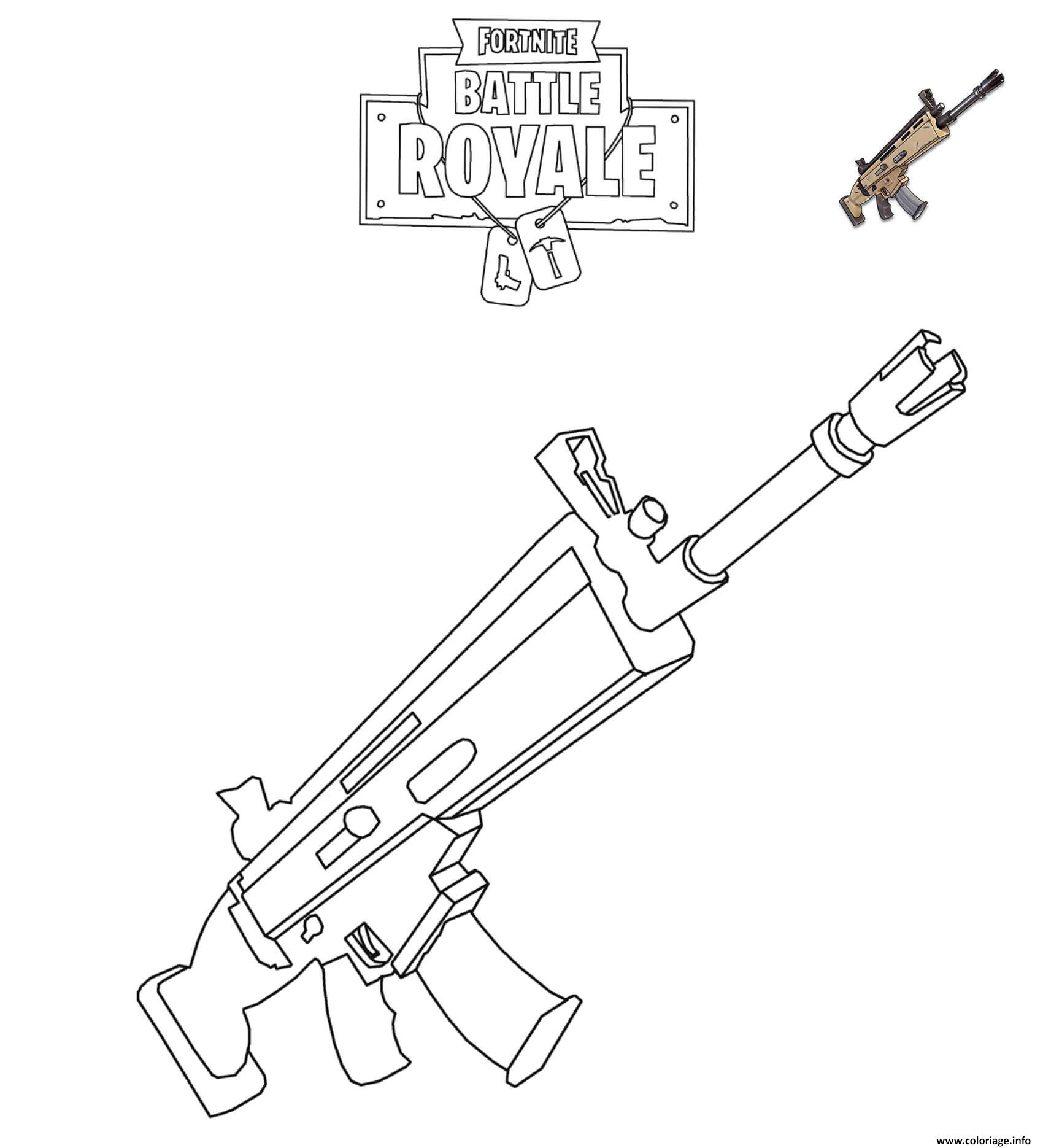 coloriage-fortnite-arme