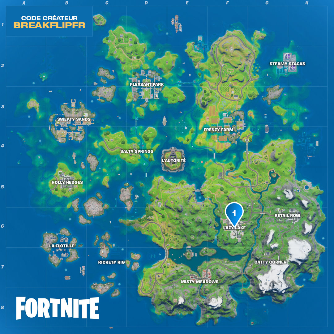 collecter-anneaux-lazy-lake-fortnite