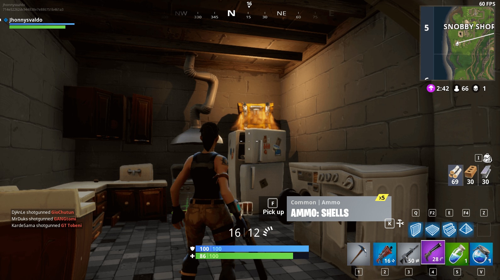 Défi : les coffres à Snobby Shores