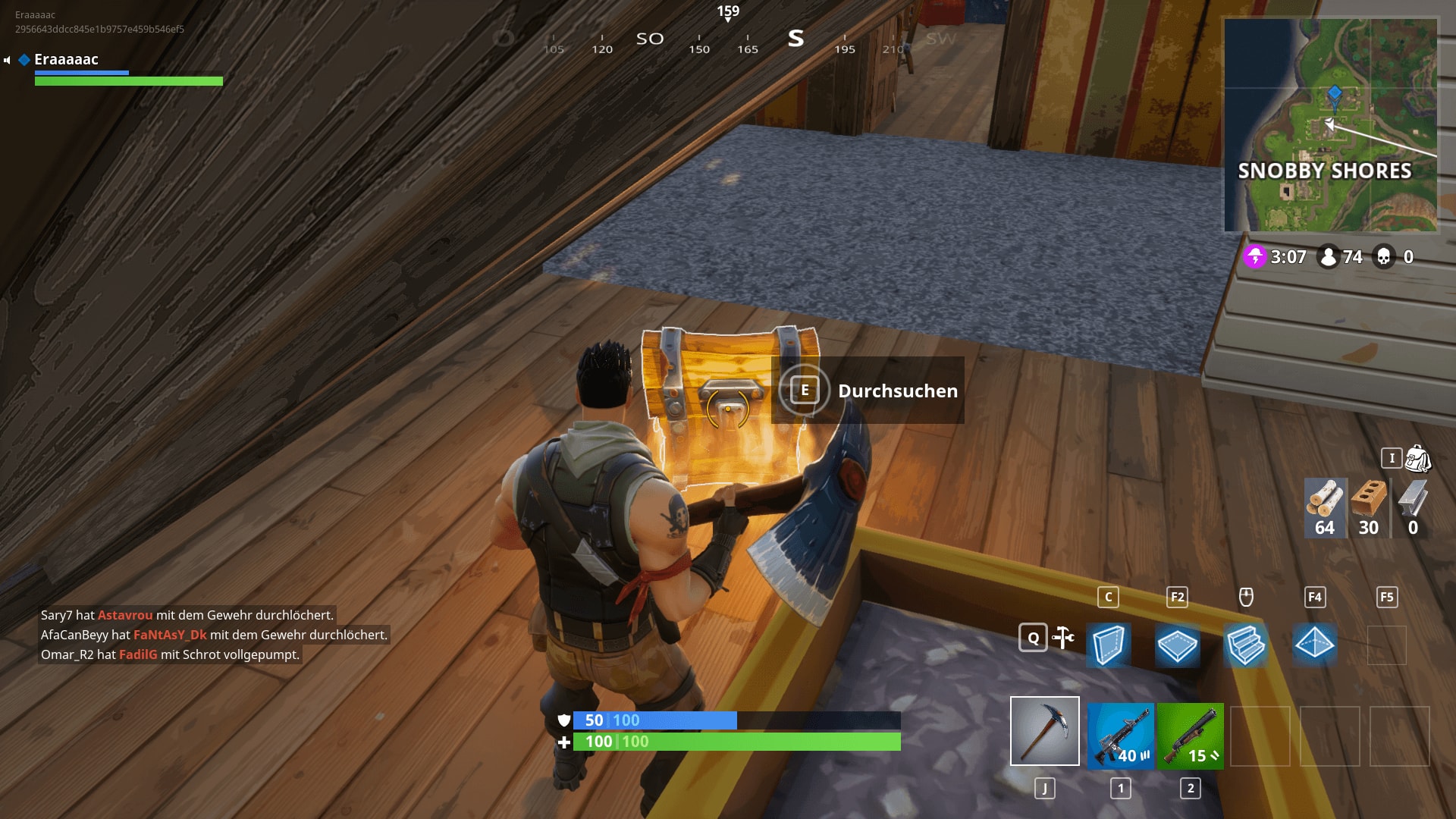 Défi : les coffres à Snobby Shores