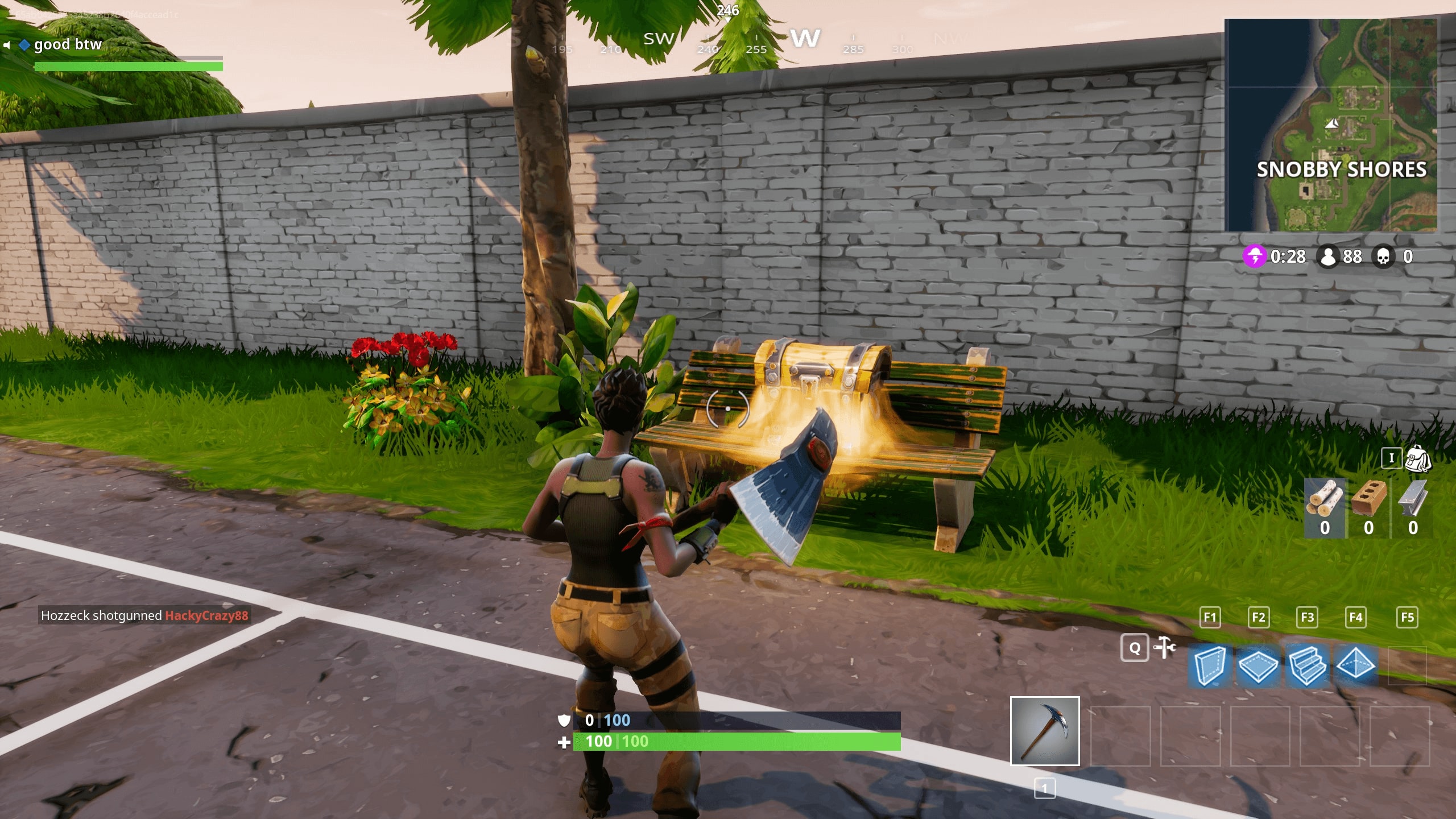 Défi : les coffres à Snobby Shores