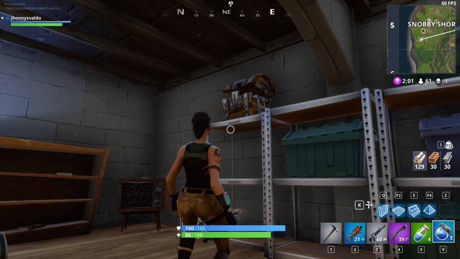 Défi : les coffres à Snobby Shores