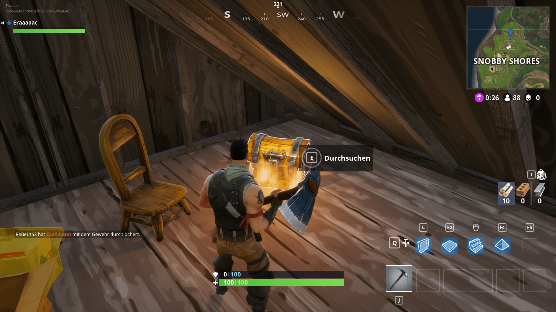 Défi : les coffres à Snobby Shores