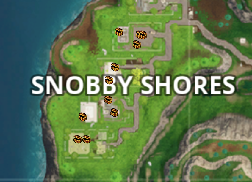 Défi : les coffres à Snobby Shores