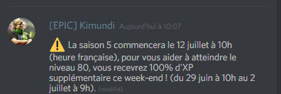 XP doublée ce week-end