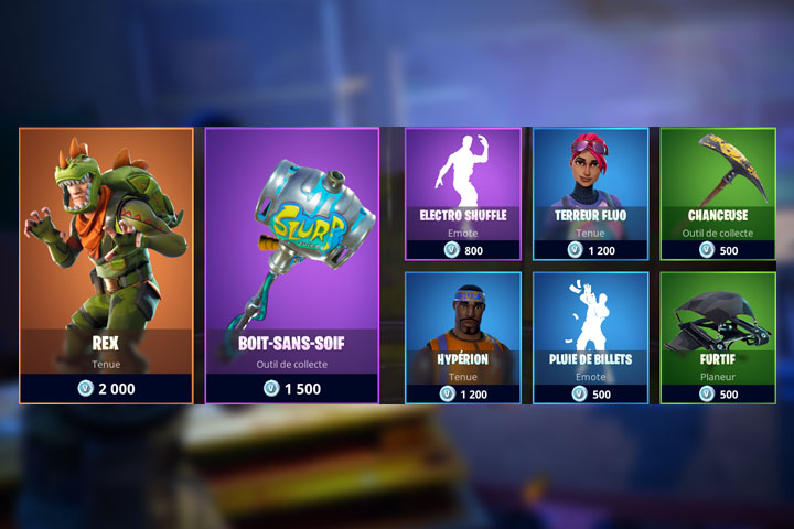Boutique du jour sur Fortnite