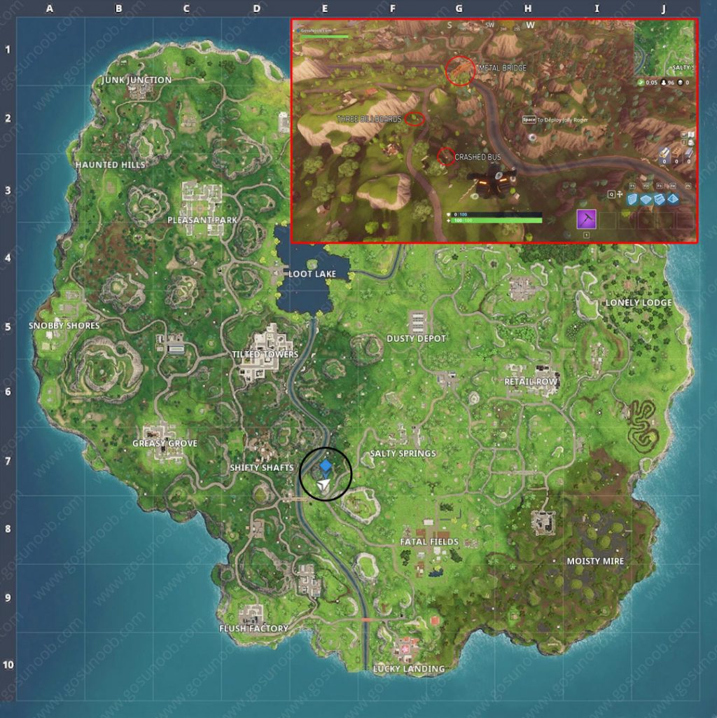 Défi : fouiller entre un pont...