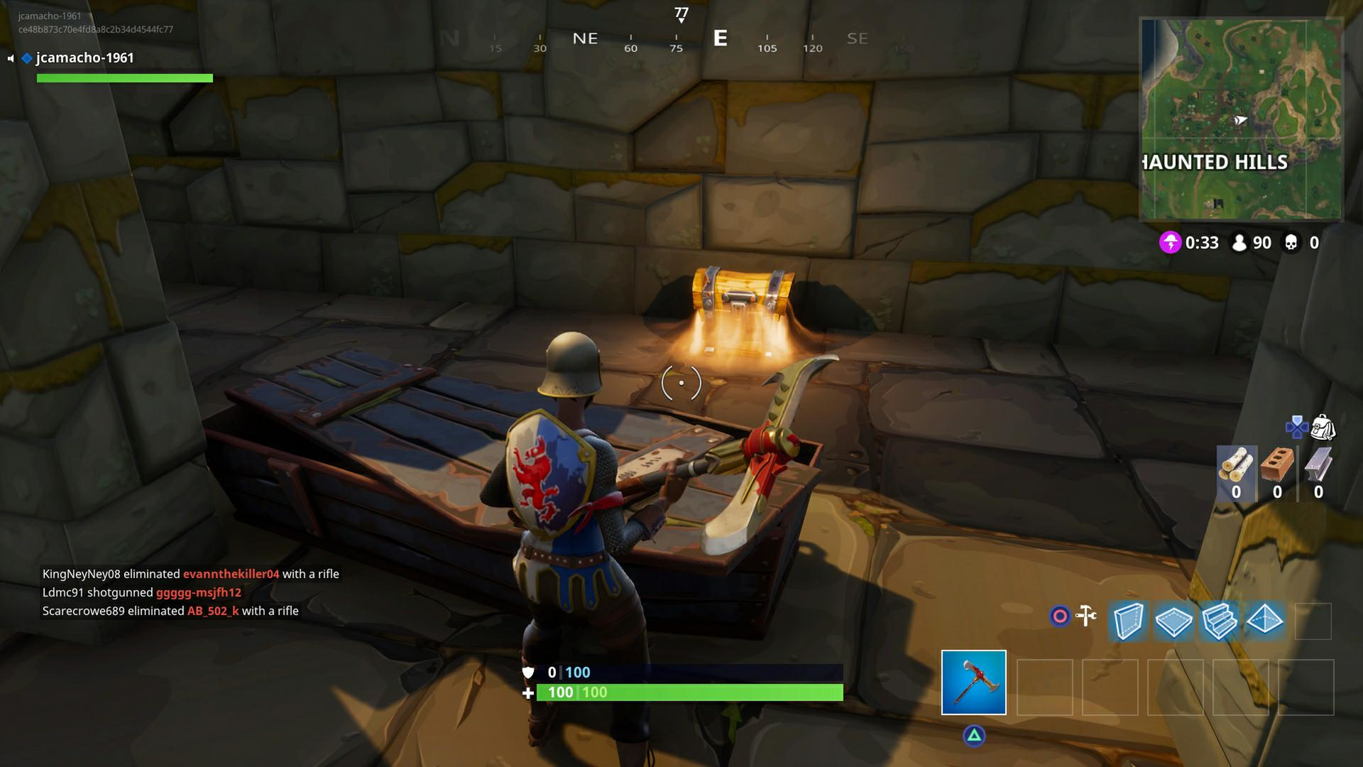 Défi : Coffres à Haunted