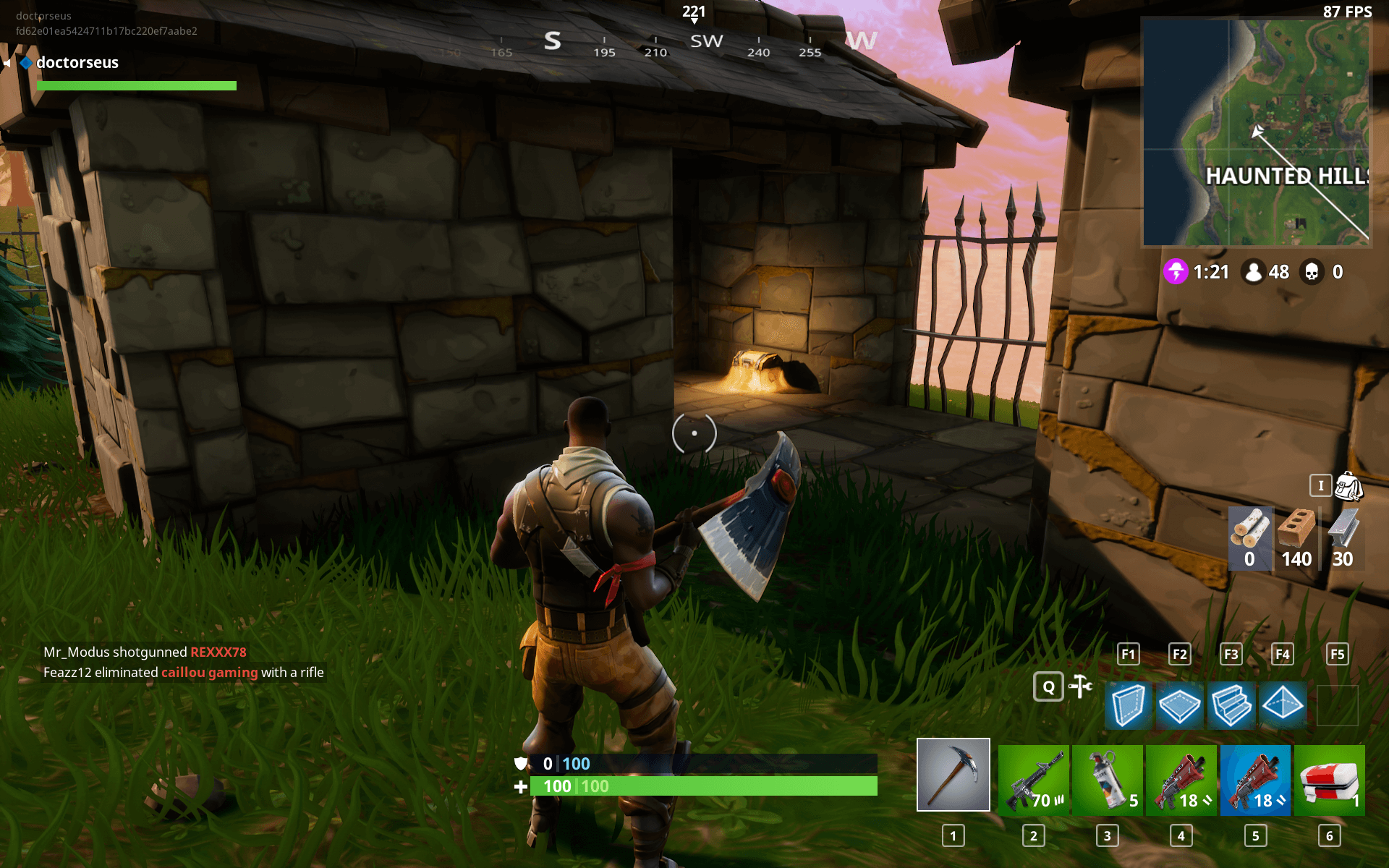 Défi : Coffres à Haunted