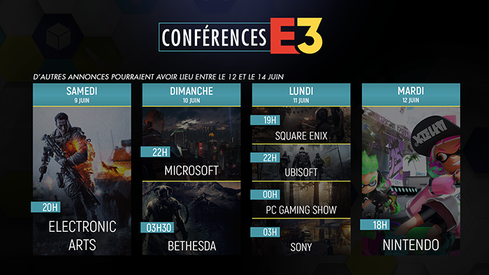 E3 : D'autres conférences jusqu'à jeudi
