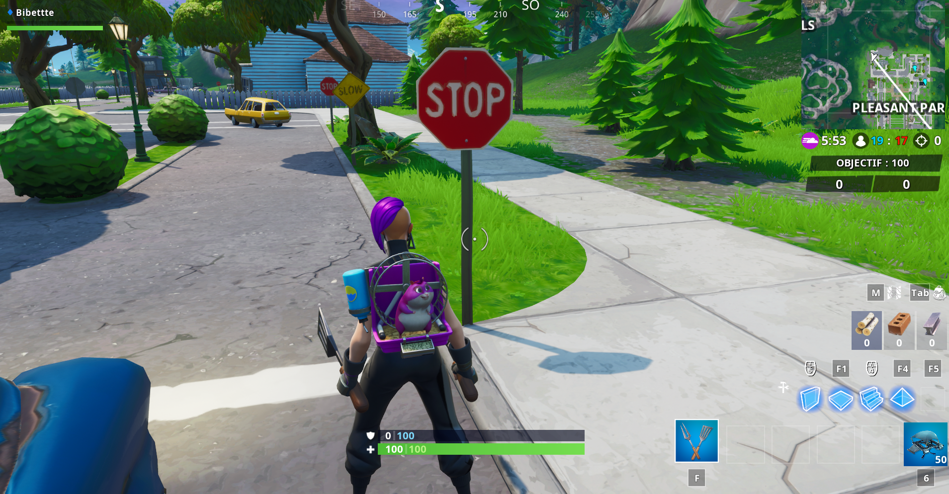 Defi-Fortnite-Road-Trip-detruire-panneaux-stop-tenue-declic