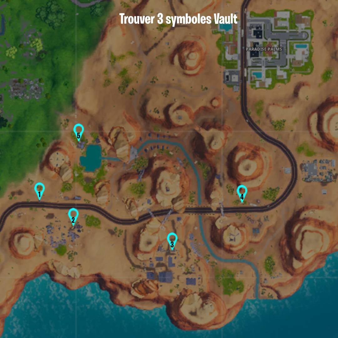 Fortnite-défi-symbole-Vault-Pandore-Bienvenue-Saison 10-carte-emplacement