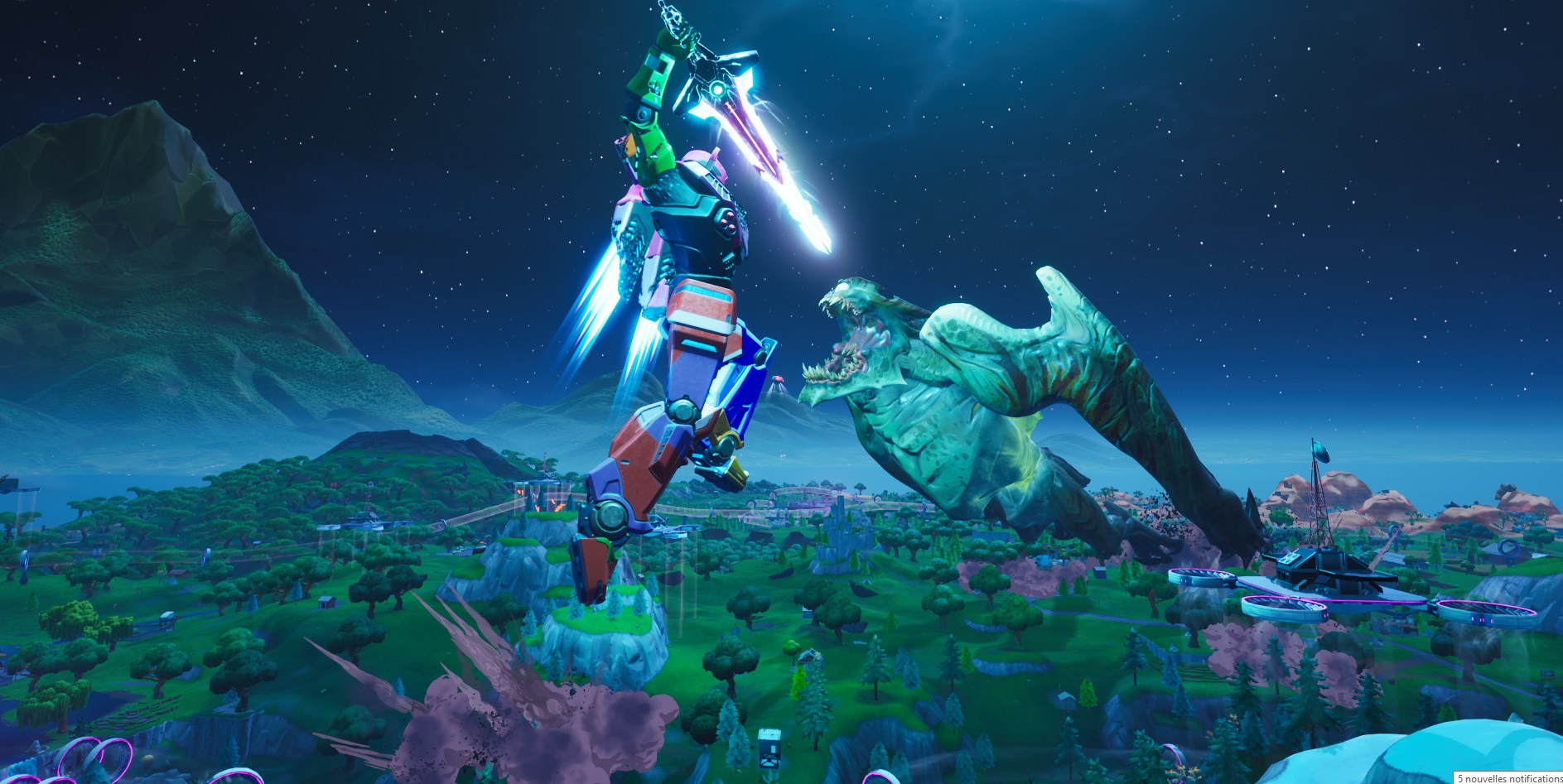 Fortnite-Bataille-finale-monstre-robot-épée-squelette