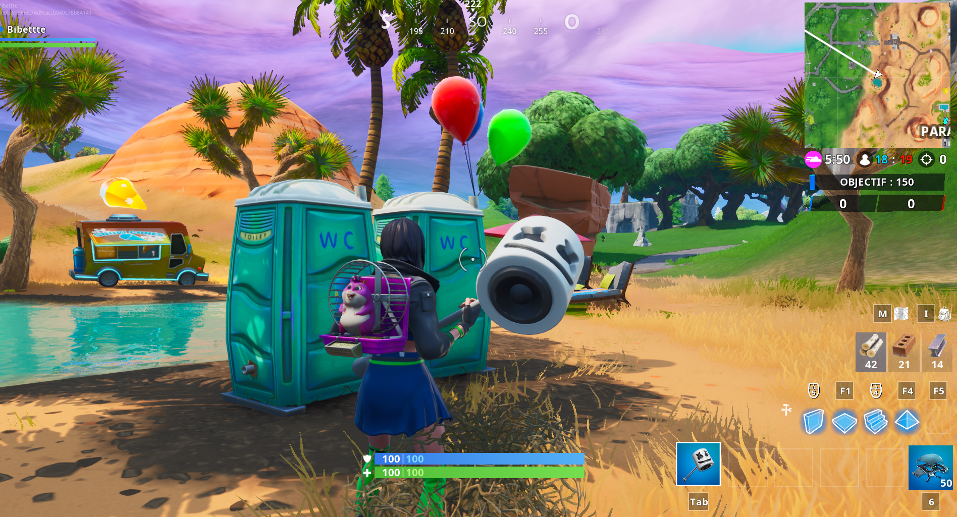 fortnite-eclater-ballon-décoratif-plage-geant-defi-14-jours-ete
