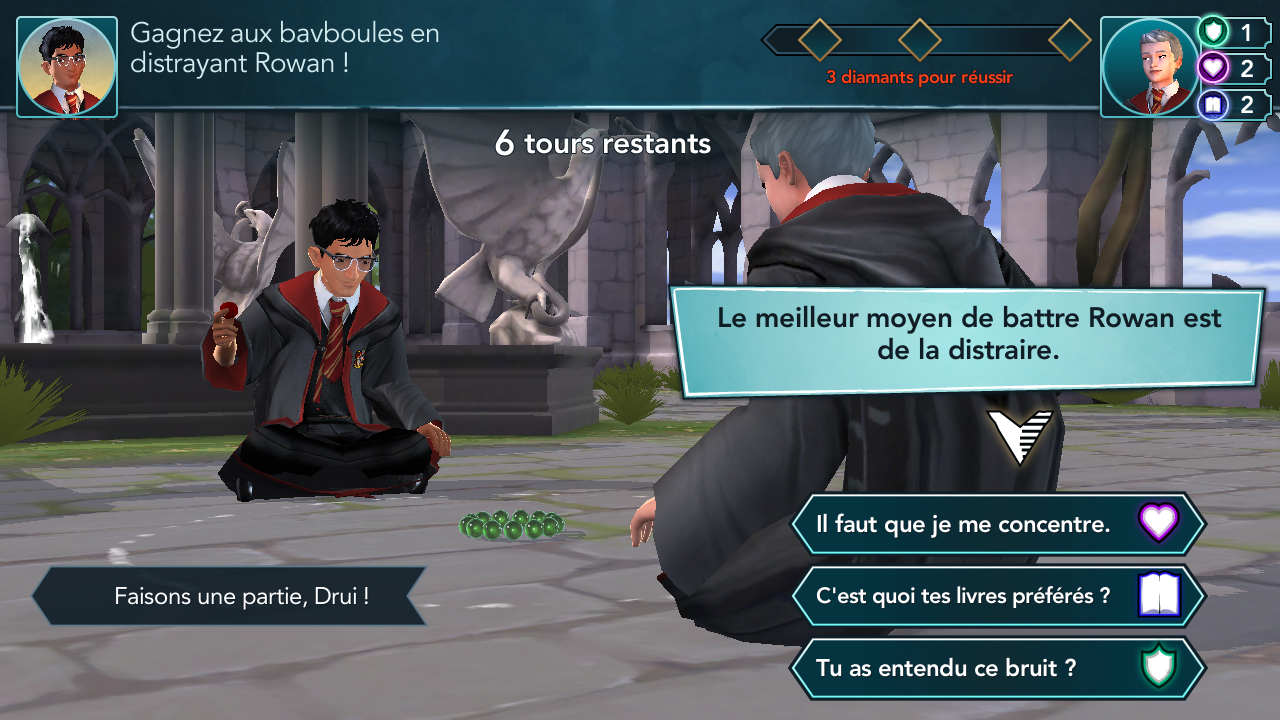 Comment distraire Rowan ?