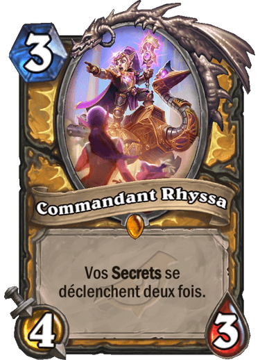 Hearthstone Carte Légendaire Commandant Rhyssa Éveil des ombres