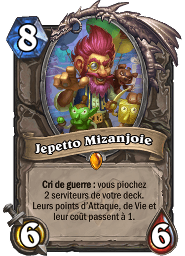 Hearthstone Carte Légendaire Jepetto Mizanjoie Éveil des ombres