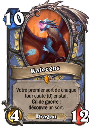 Hearthstone Carte Légendaire Kalcegos Éveil des Ombres