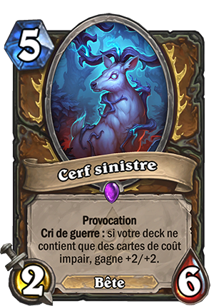 Hearthstone Cerf Sinistre Panthéon