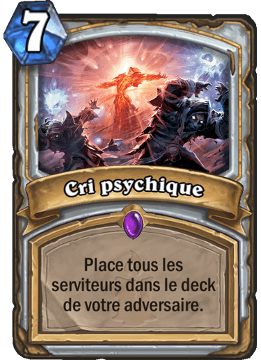 Hearthstone Cri Psychique Carte