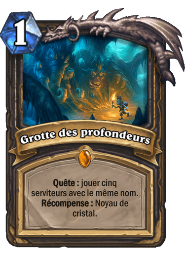 Hearthstone Grotte des Profondeurs Quête Carte