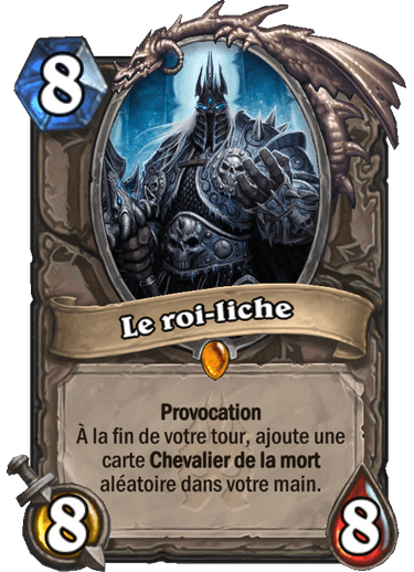 Hearthstone Le Roi-liche Carte