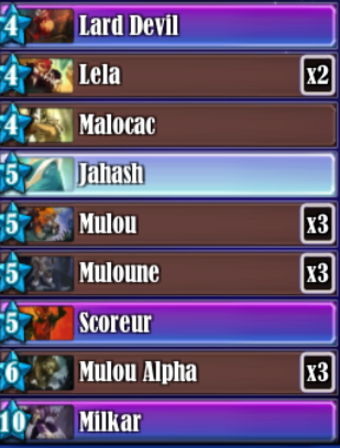 Notre deck Ecaflip Ouginak Mulou 1.6