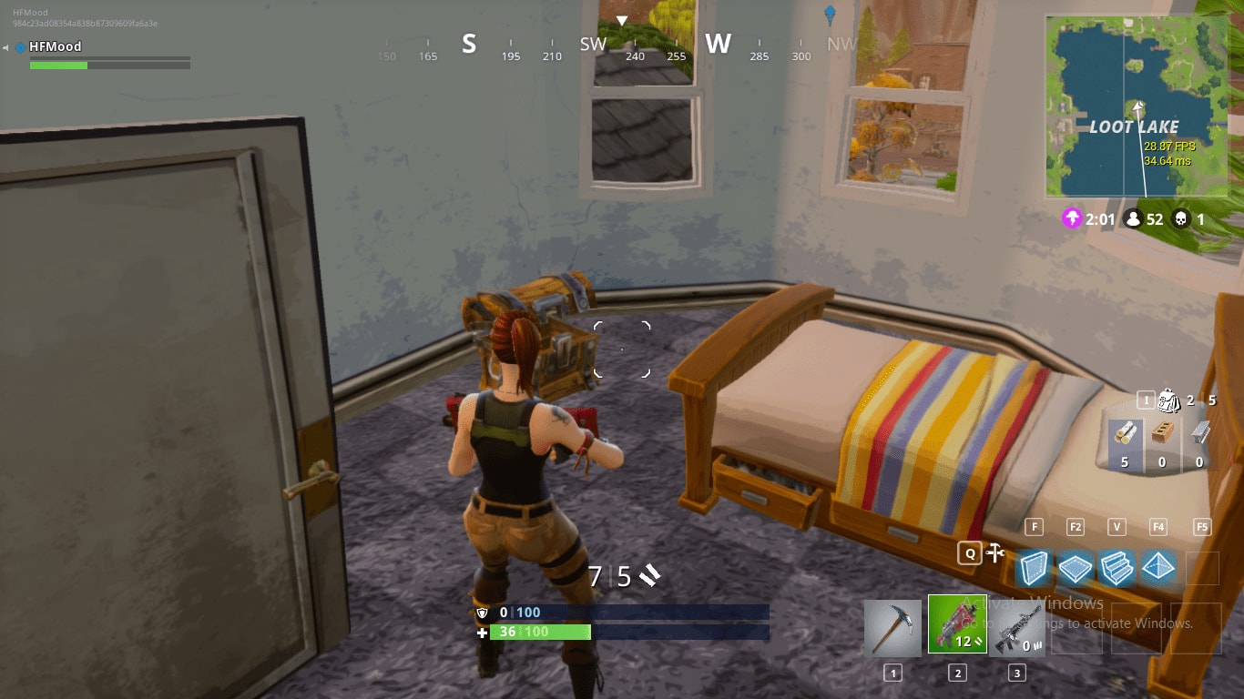 Défi : coffres à Loot Lake