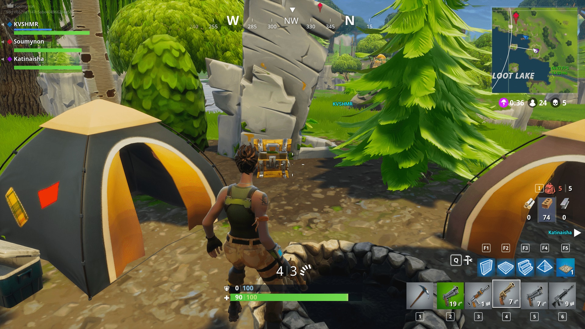 Défi : coffres à Loot Lake