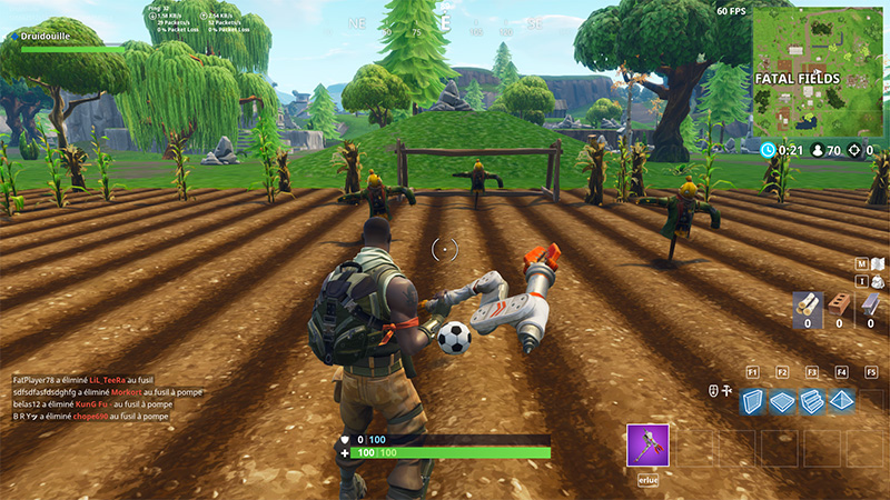 Défi : Marquer un but sur différents terrains