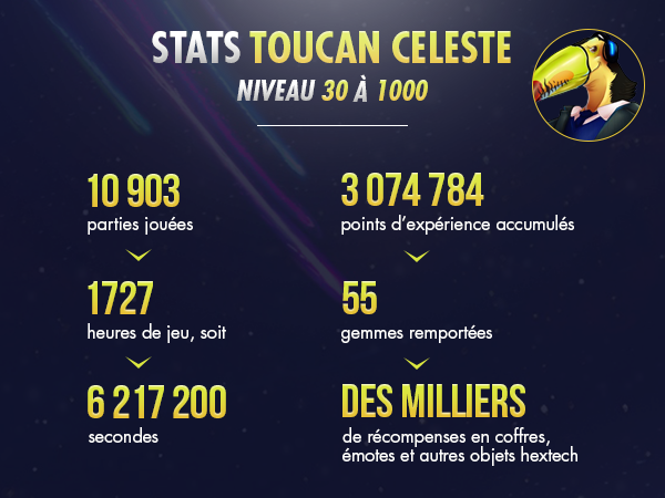 Itw Toucan Celeste, le 1er niveau 1000