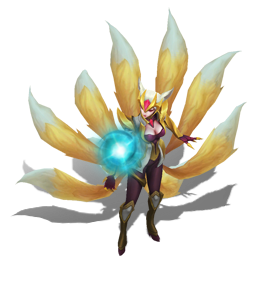 LoL Ahri Challenger Chroma Doré