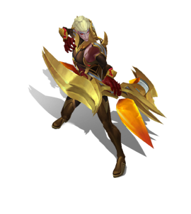 LoL Varus Conquérant Chroma Doré
