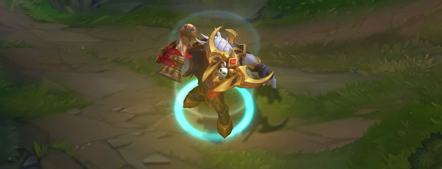 LoL Alistar Conquérant MSI Skin PBE