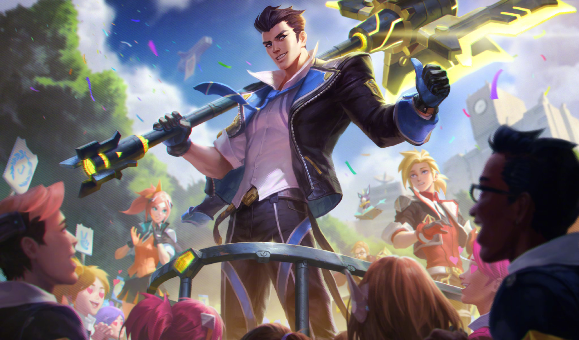 LoL Battle Academia Jayce Skin PBE