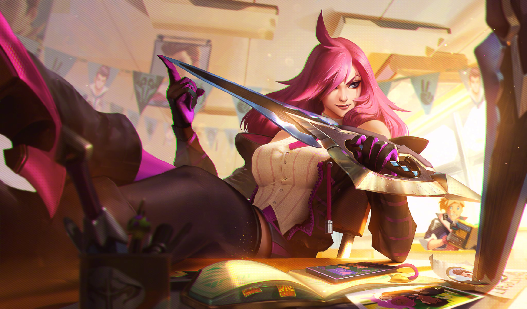 LoL Battle Academia Katarina Skin PBE