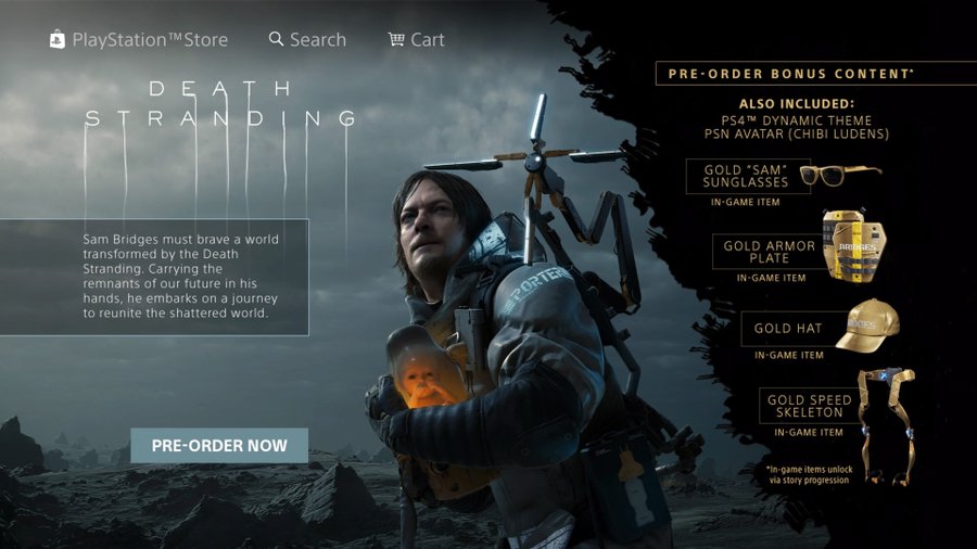 Un leak pour la précommande de Death Stranding
