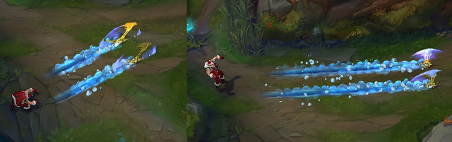 Splash-art du skin Draven Père Noël