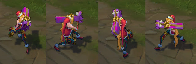 Splash-art du skin Draven Père Noël