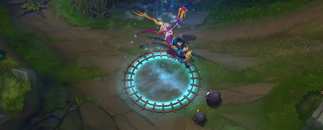 Splash-art du skin Draven Père Noël