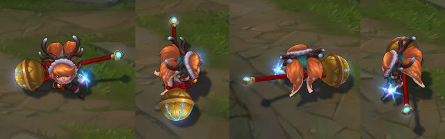 Splash-art du skin Draven Père Noël