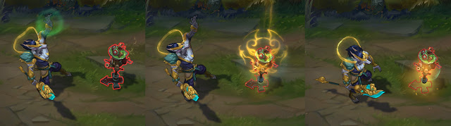 Splash-arts des skins lunaires