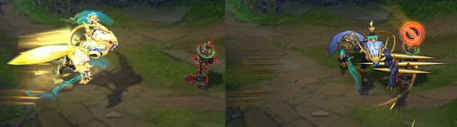 Splash-arts des skins lunaires