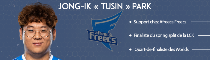 TusiN, Afreeca Freecs, support, LCK
