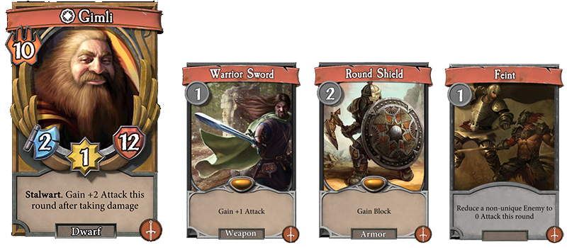 Un aperçu de quelques cartes révélées